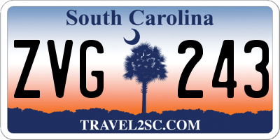 SC license plate ZVG243