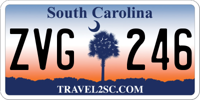 SC license plate ZVG246
