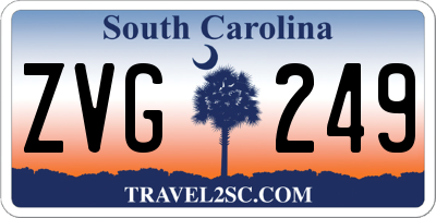 SC license plate ZVG249