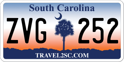 SC license plate ZVG252