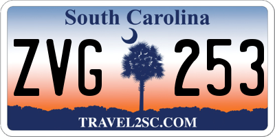 SC license plate ZVG253