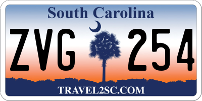 SC license plate ZVG254