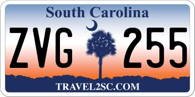 SC license plate ZVG255