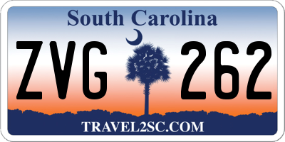 SC license plate ZVG262