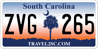 SC license plate ZVG265