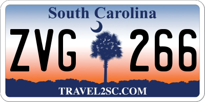 SC license plate ZVG266
