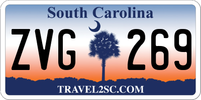 SC license plate ZVG269