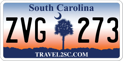 SC license plate ZVG273