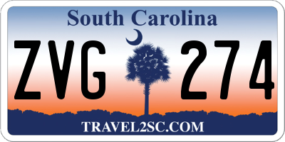 SC license plate ZVG274
