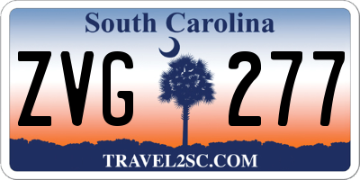SC license plate ZVG277
