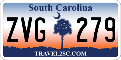 SC license plate ZVG279