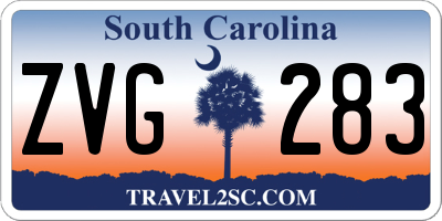 SC license plate ZVG283