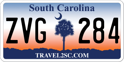 SC license plate ZVG284