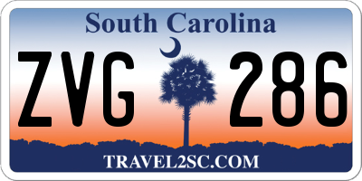 SC license plate ZVG286