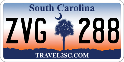 SC license plate ZVG288