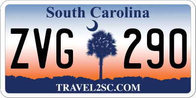 SC license plate ZVG290