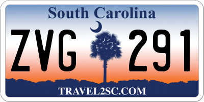 SC license plate ZVG291