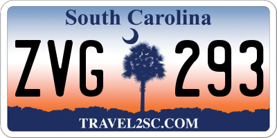 SC license plate ZVG293