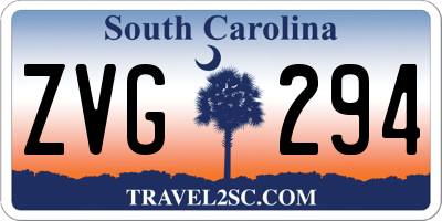 SC license plate ZVG294