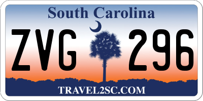 SC license plate ZVG296