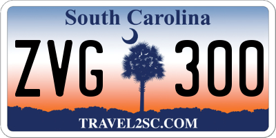 SC license plate ZVG300