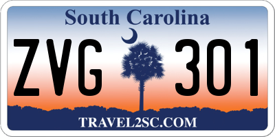 SC license plate ZVG301