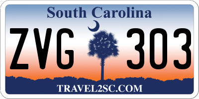 SC license plate ZVG303