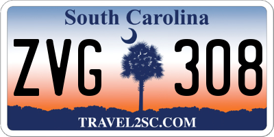 SC license plate ZVG308