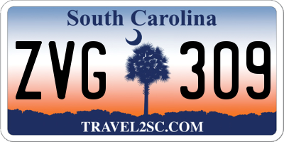 SC license plate ZVG309