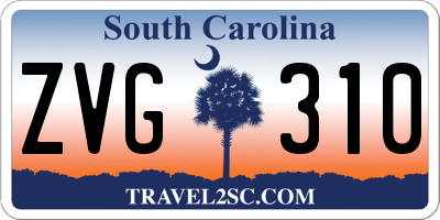 SC license plate ZVG310