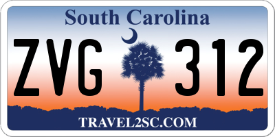 SC license plate ZVG312