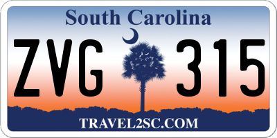 SC license plate ZVG315