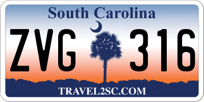 SC license plate ZVG316