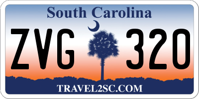 SC license plate ZVG320