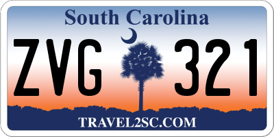 SC license plate ZVG321