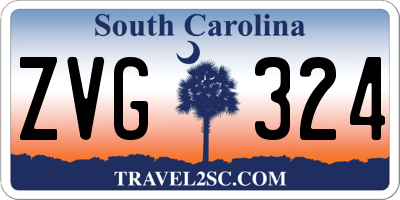 SC license plate ZVG324