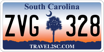 SC license plate ZVG328