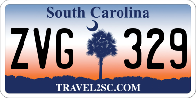 SC license plate ZVG329