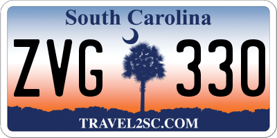 SC license plate ZVG330
