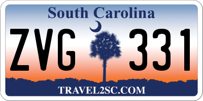 SC license plate ZVG331