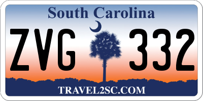SC license plate ZVG332