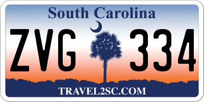 SC license plate ZVG334