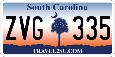 SC license plate ZVG335