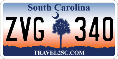 SC license plate ZVG340