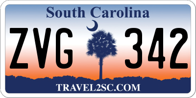SC license plate ZVG342