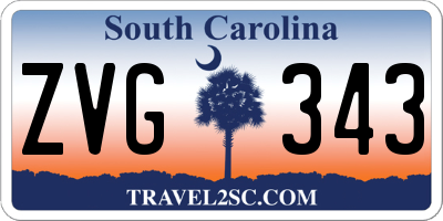 SC license plate ZVG343
