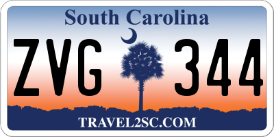 SC license plate ZVG344