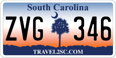 SC license plate ZVG346