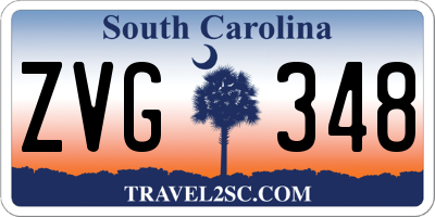 SC license plate ZVG348