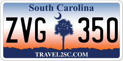 SC license plate ZVG350